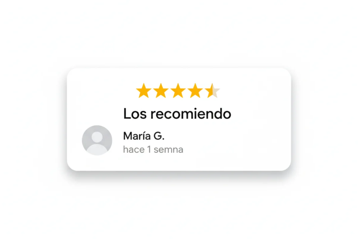 Reseña 5 estrellas Google - Los recomiendo plomería Los Mochis